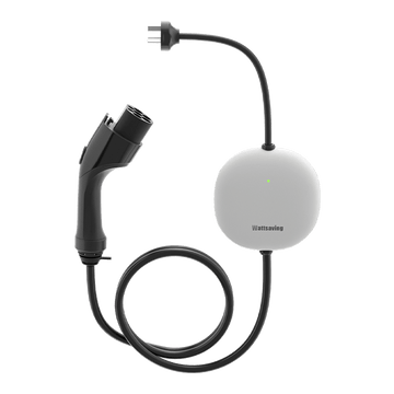 Wattsaving M2 3.5kW portable AC EV charger with IP65 weatherproof rating and 3.5m cable for fast, safe electric vehicle charging on the go