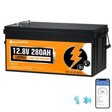 FE-FAITH LiFePO4 12V 280Ah Lithium Iron Phosphate Battery With Bluetooth