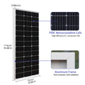 FE-FAITH  100 Watt 12 Volt Monocrystalline Solar Panel