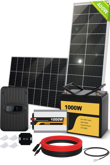 Fe Faith SolisEdge™ 400W Complete Solar Kit
