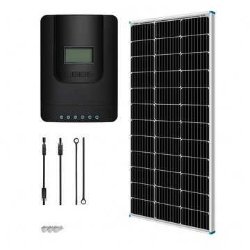 FE-FAITH 100 Watt 12 Volt Solar Starter Kit with 20A/40A MPPT Charge Controller