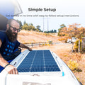 FE-FAITH 100 Watt 12 Volt Monocrystalline Solar Panel
