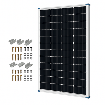 FE-FAITH 100 Watt 12 Volt Monocrystalline Solar Panel