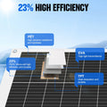 FE-FAITH 150w Rigid Monocrystalline Solar Panel Kit for Home
