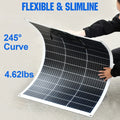 FE-FAITH  130W 12V Flexible Mono Solar Panel