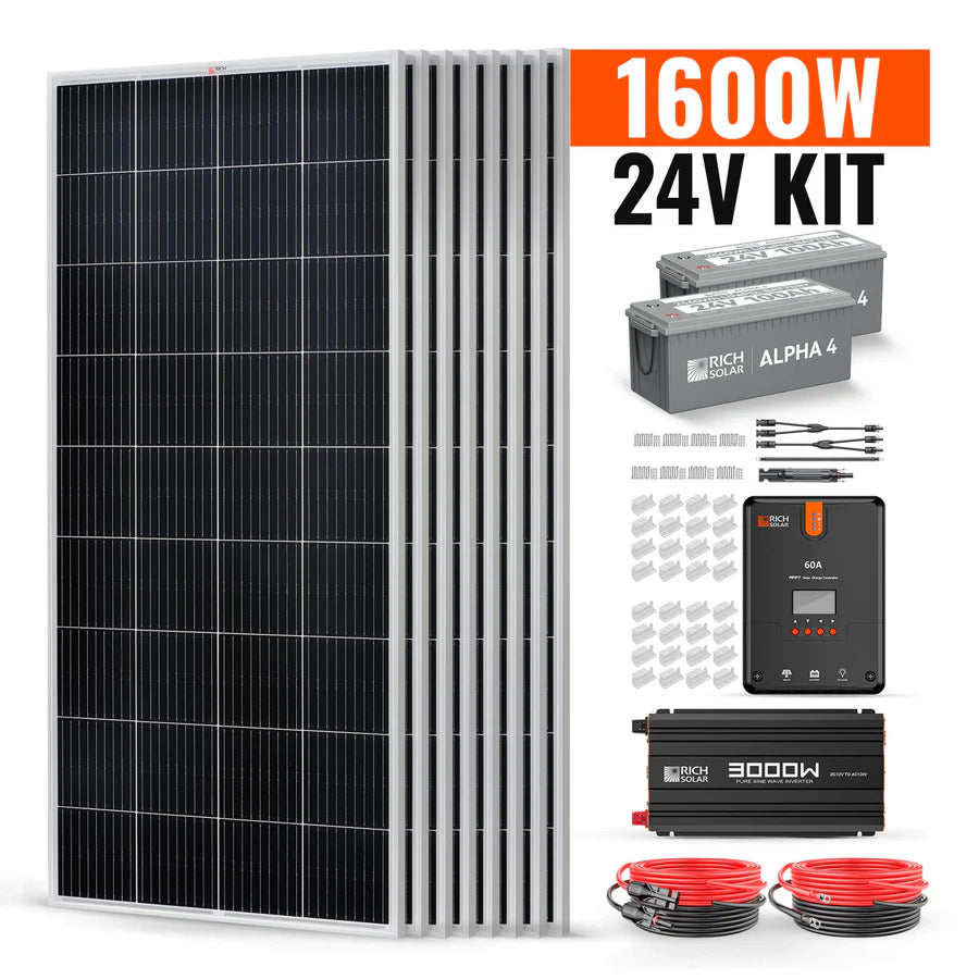 FE-FAITH  1600 Watt 24V Complete Solar Kit