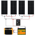 FE-FAITH 400W 12V (4x100W) Complete MPPT Off Grid Solar Kit