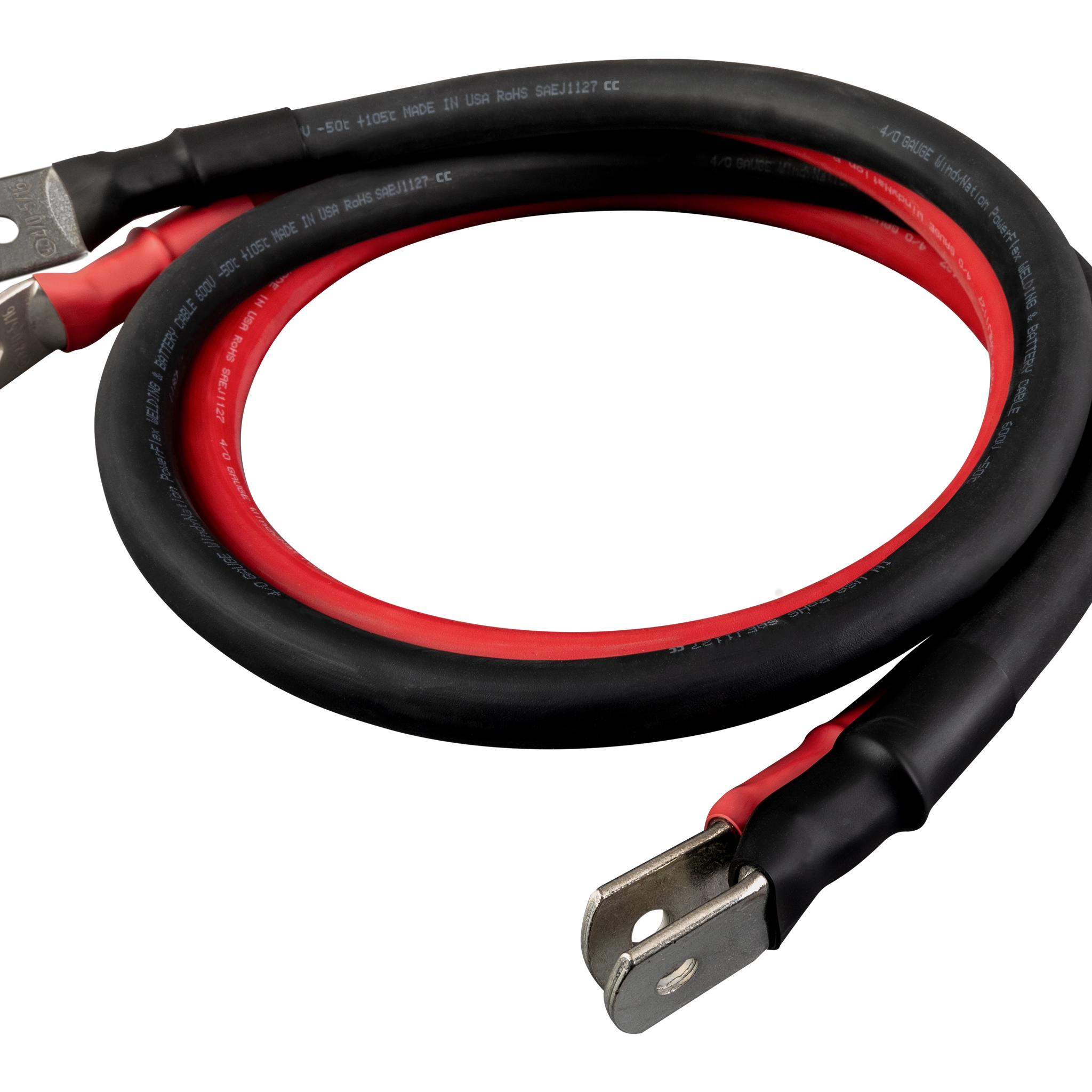 Fe Faith SolisEdge™ 4/0 AWG Copper Battery Cable Set