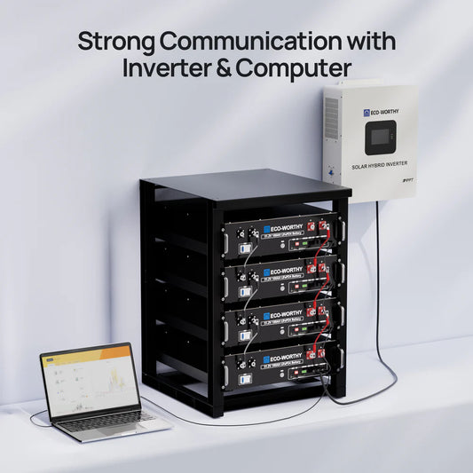 FE-FAITH ECO-WORTHY 48V 100Ah Lithium Server Rack Battery with Bluetooth & WiFi