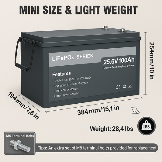 Fe Faith VaultCore™ 24V 100Ah LiFePO4 Battery