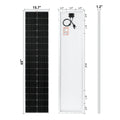 FE-FAITH MEGA 130 SLIM Solar Panel - 130W 12V Compact Narrow UL Certified Panel