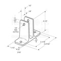 FE-FAITH  Panel Bracket Kit Two Ear 1/2