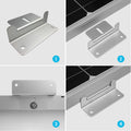 FE-FAITH Solar Panel Mounting Z Bracket -- Set of 4