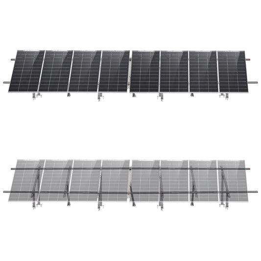 FE-FAITH Updated Adjustable Multi-Piece Solar Panel Mounting Brackets for Solar Panels