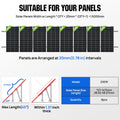 FE-FAITH Updated Adjustable Multi-Piece Solar Panel Mounting Brackets for Solar Panels
