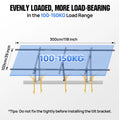 FE-FAITH Updated Adjustable Multi-Piece Solar Panel Mounting Brackets for Solar Panels
