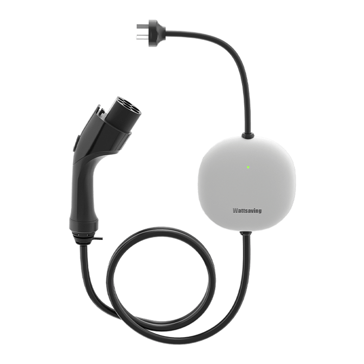 Wattsaving M2 3.5kW portable AC EV charger with IP65 weatherproof rating and 3.5m cable for fast, safe electric vehicle charging on the go
