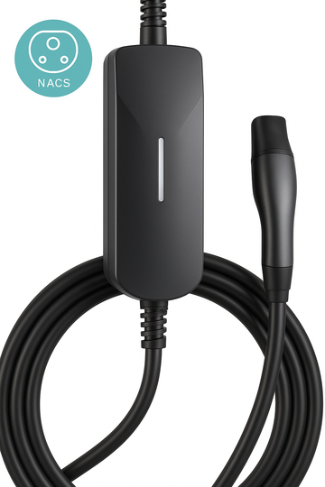 FE-FAITH Lectron Portable Level 1 & 2 Tesla NACS EV Charger | 110V & 240V | 12 & 40 Amp | NEMA 5-15 & 14-50