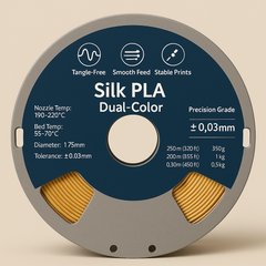 Fe Faith PrintCore™ PLA Filament – Dual-Color Silk