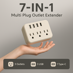 Fe Faith PowerFlow™ Travel Strip – 7-in-1 USB & Type-C