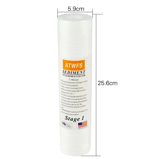 10 inch 5Micron ,1Micron PPF Cotton ,Activated Carbon Water Purifier Filter