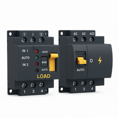 Fe Faith GridSafe™ Dual Power ATS Switch – 32A–80A DIN Rail