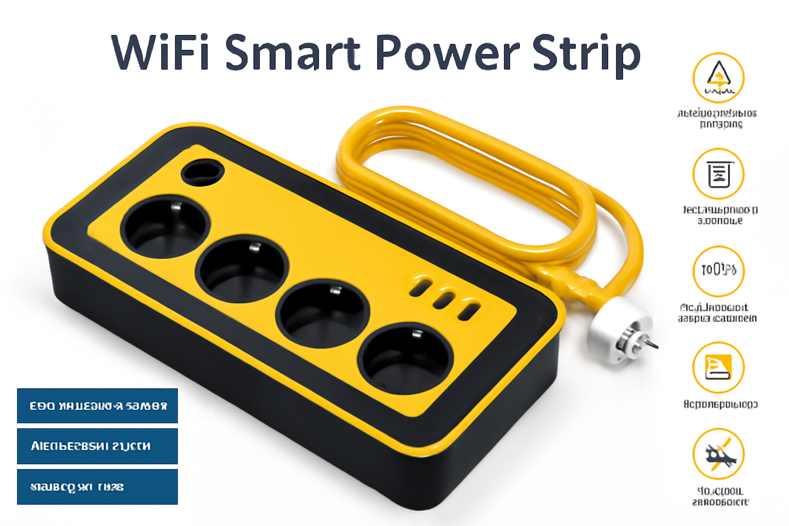 Fe Faith SmartCore™ WiFi Power Strip – Voice & Timer
