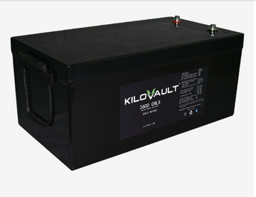 KiloVault CHLX 3600 lithium battery with cold weather internal heating for off-grid solar