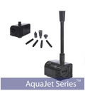 AquaJet Pro 12-24V solar submersible fountain pump with adjustable flow