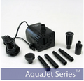 AquaJet Pro 12-24V solar submersible fountain pump with adjustable flow