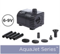 AquaJet Pro 6-9V brushless solar fountain submersible water pump with adjustable flow

