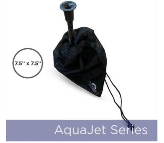 AquaJet 7.5x7.5 inch black pump barrier bag industrial mesh filter for solar pond pump