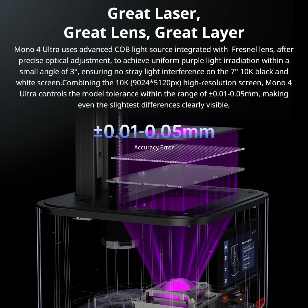 ANYCUBIC Photon Mono 4 Ultra | 10K LCD 3D Printer