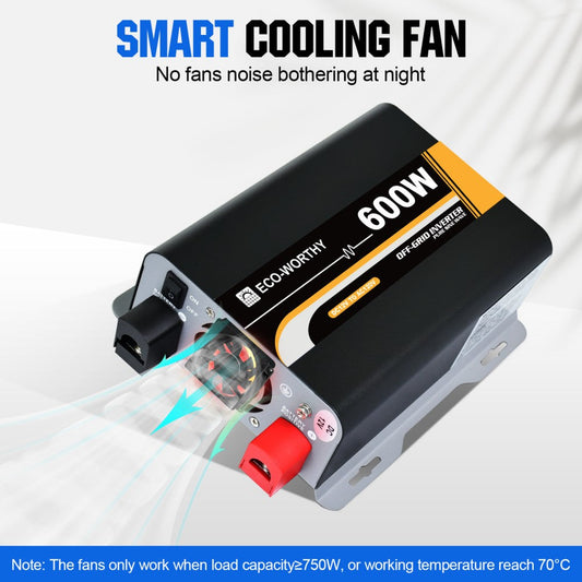 Fe Faith VoltMate™ 600W 12V Sine Wave Inverter